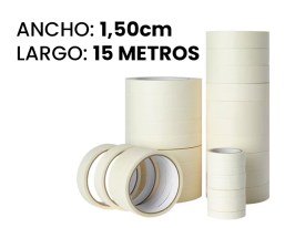 Cinta papel adhesiva 1-5 x 15